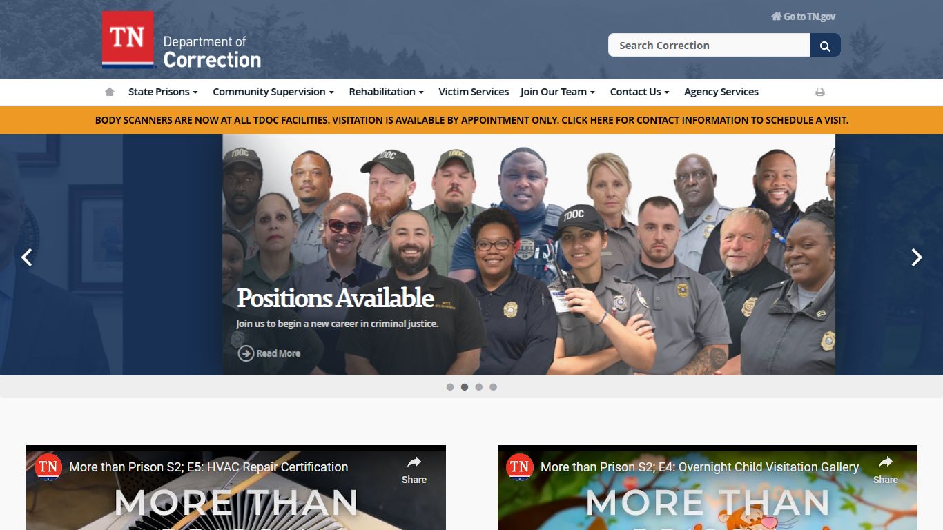 Department of Correction - TN.gov - Tennessee State Government